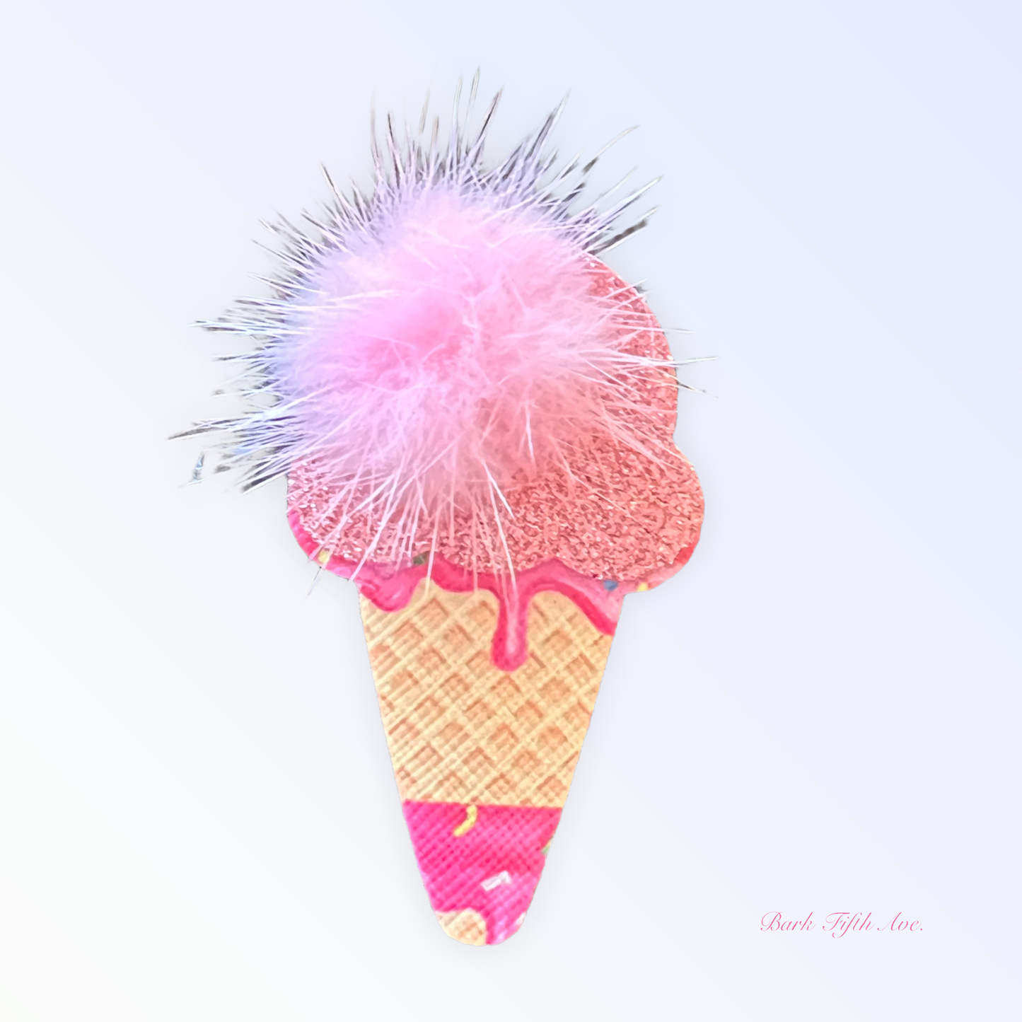 Yummy Ice Cream Drip Cone Dog Hair Clip