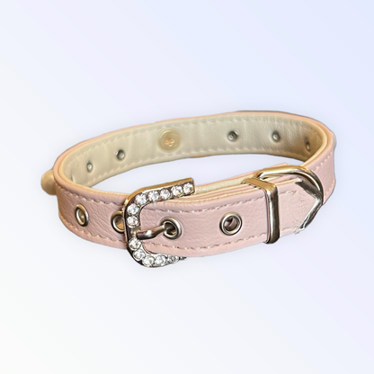 Bark Fifth Avenue Beaded Pearls and Bow Dog Collar