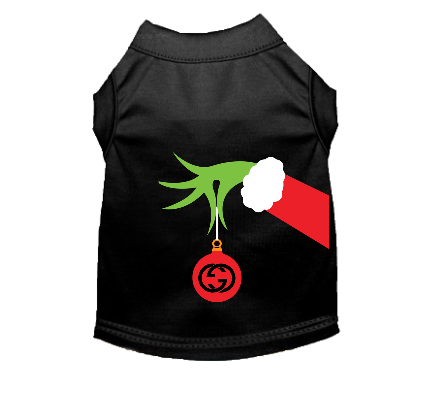 Fancy Grinch Dog Tee and Dress