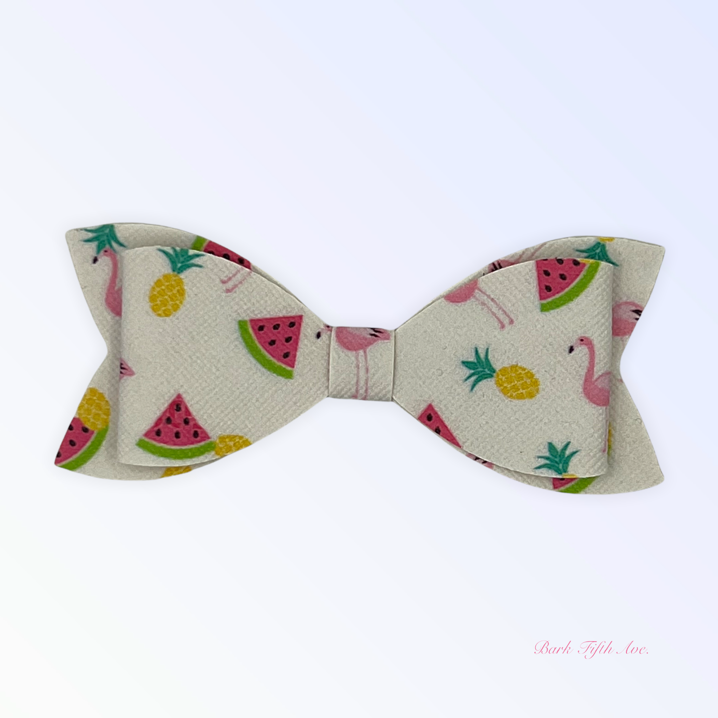 Flamingo Summer Dog Hair Bow