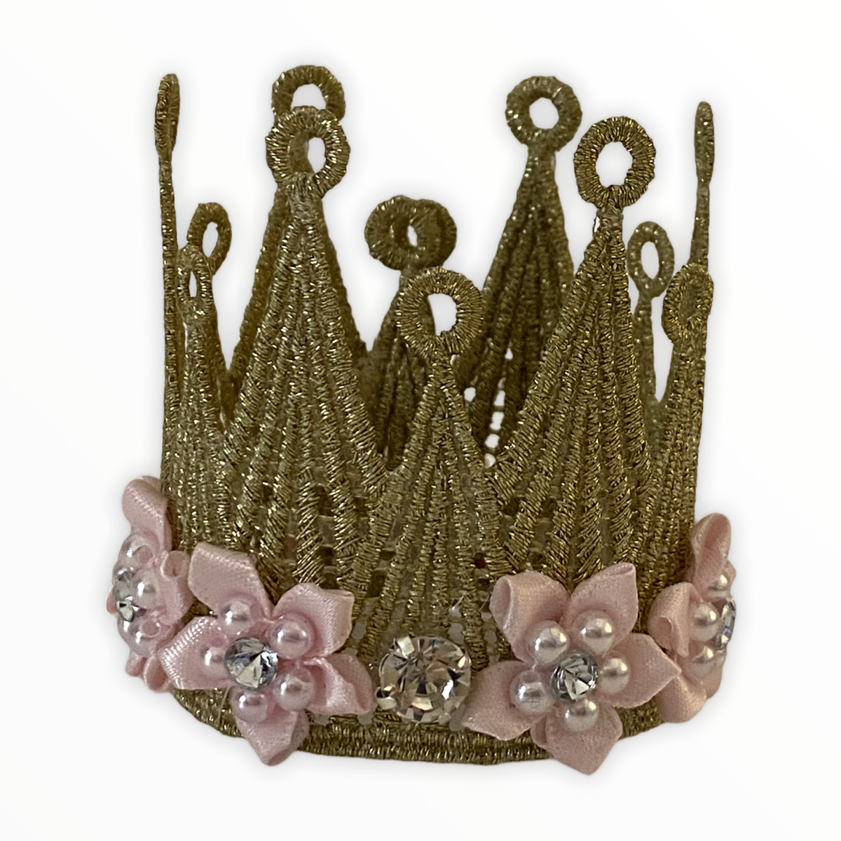 Floral and Lace Dog Crown