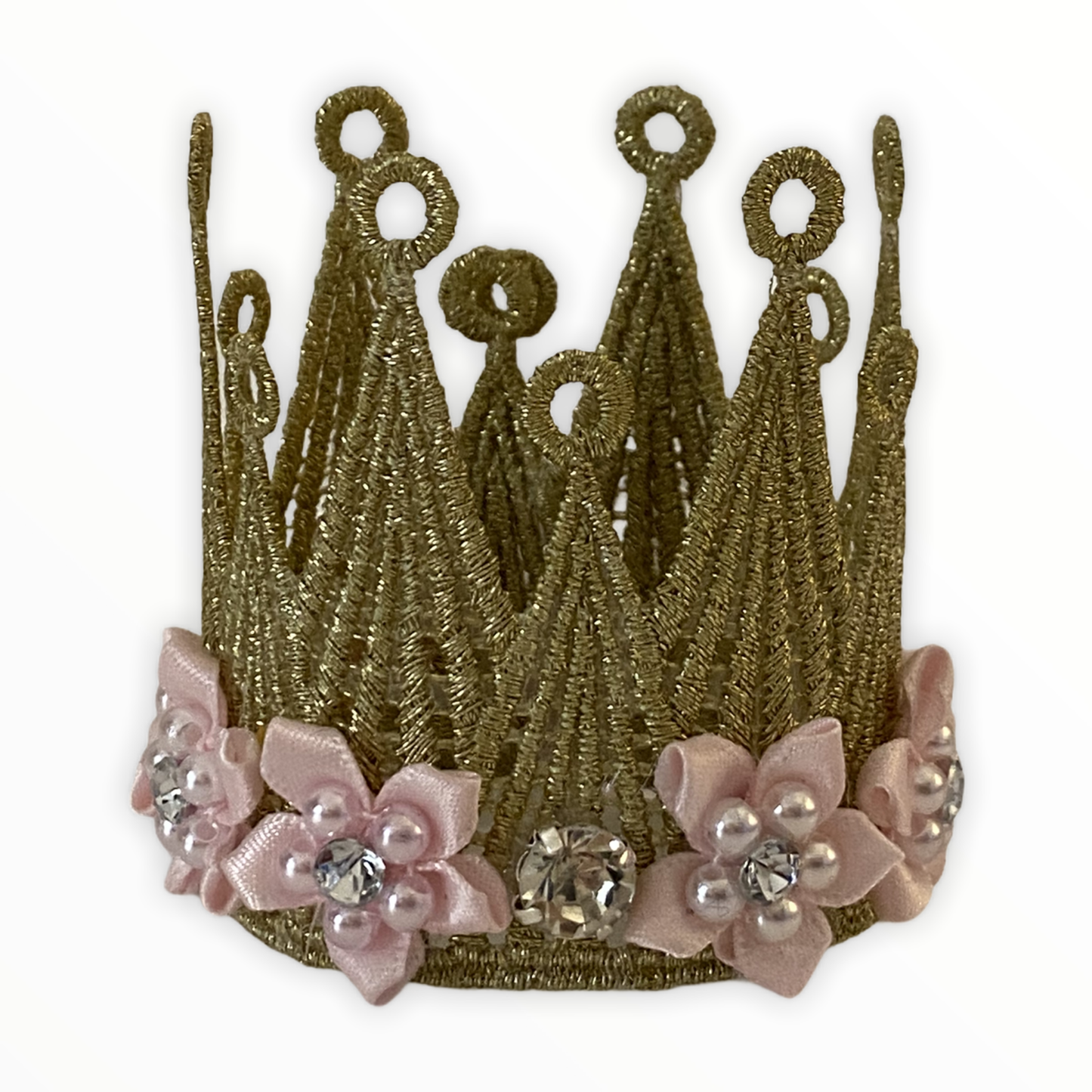 Floral and Lace Dog Crown