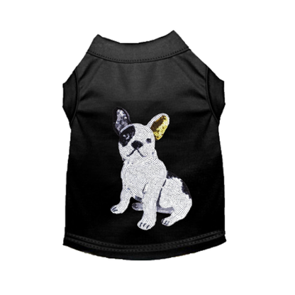 Frenchie Sequin Dog Tee