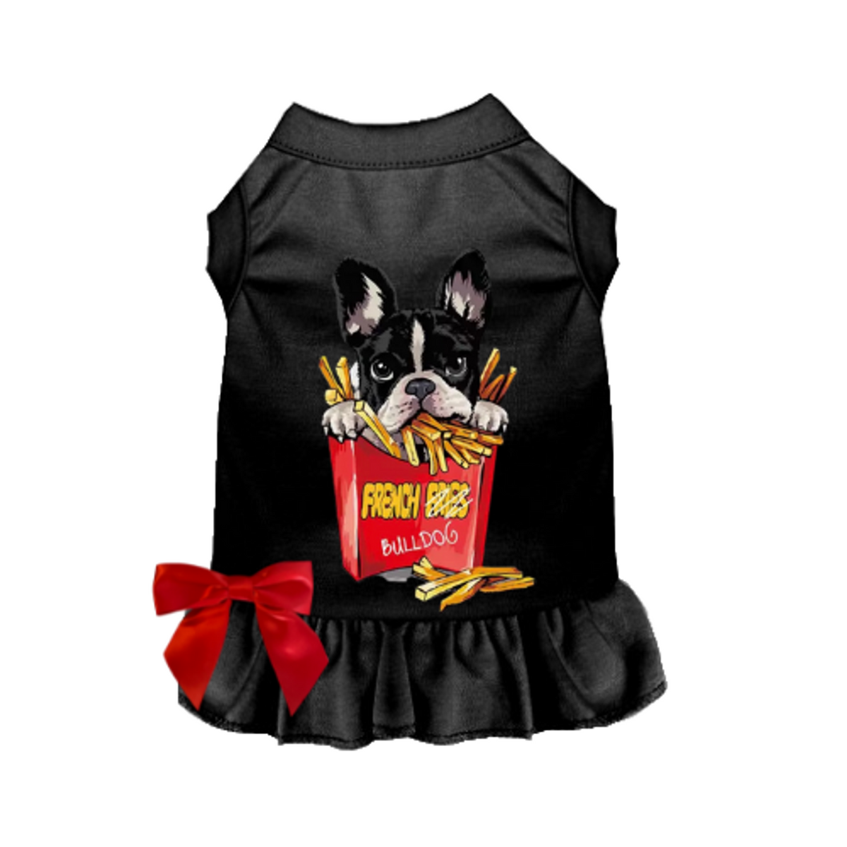 Frenchie Fries Dog Tee and Dress
