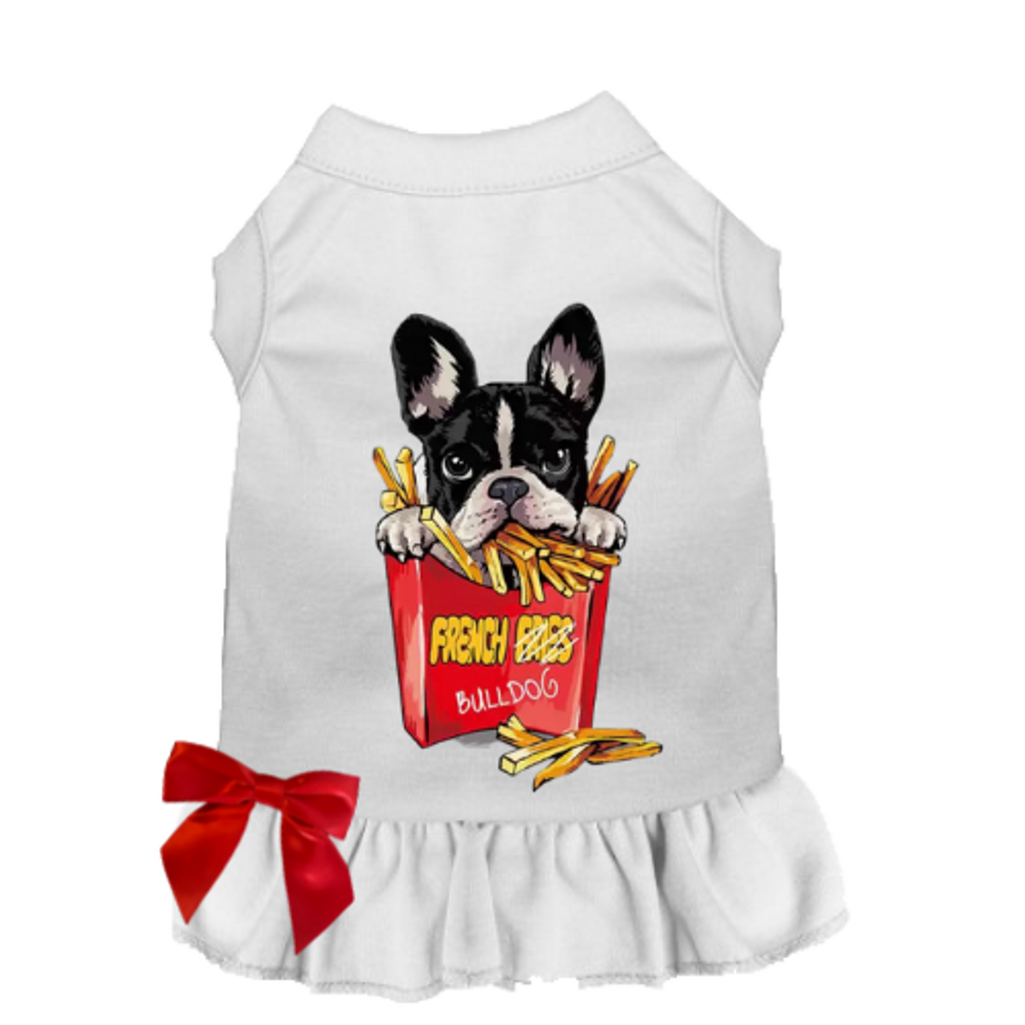 Frenchie Fries Dog Tee and Dress