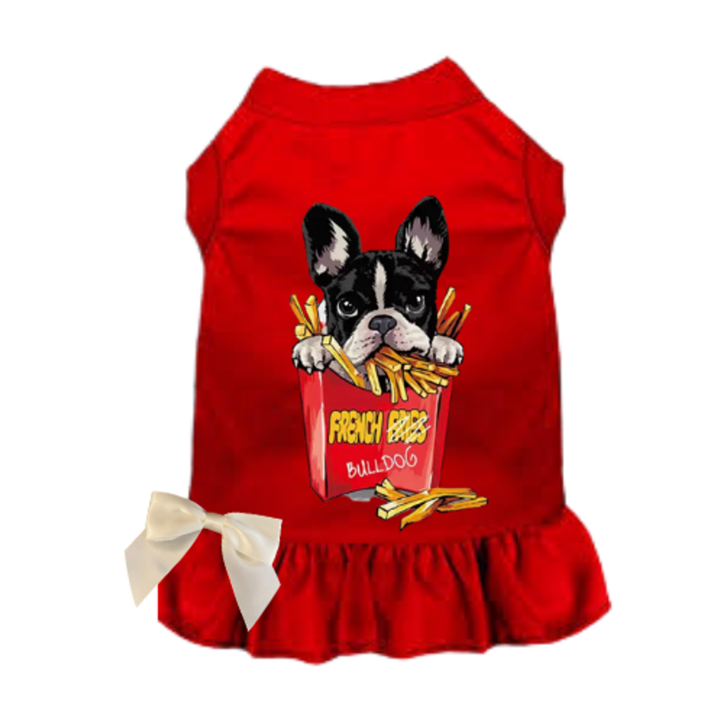 Frenchie Fries Dog Tee and Dress
