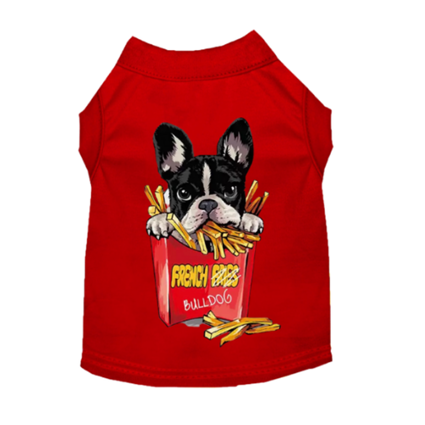 Frenchie Fries Dog Tee and Dress