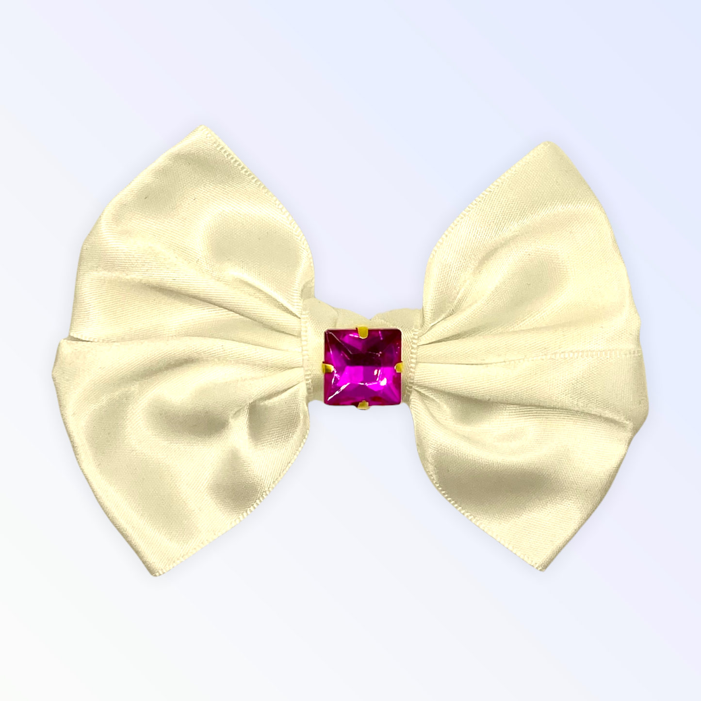 Glass Diamond Rhinestone Bow - Short
