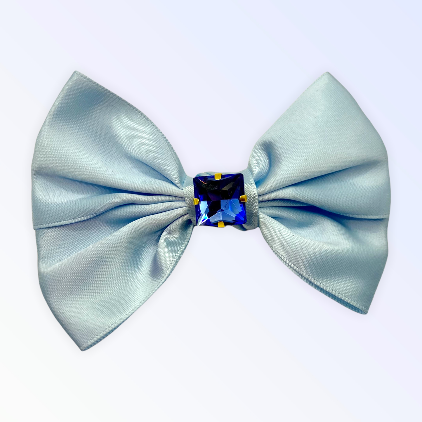 Glass Diamond Rhinestone Bow - Short