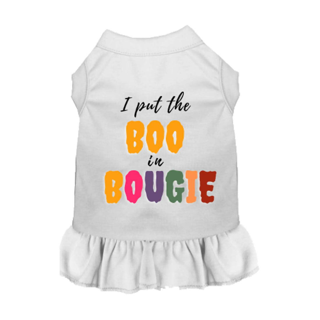 I Put the BOO in Bougie Dog Outfit, lifestyle photo