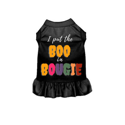 I Put the BOO in Bougie Dog Outfit, size comparison
