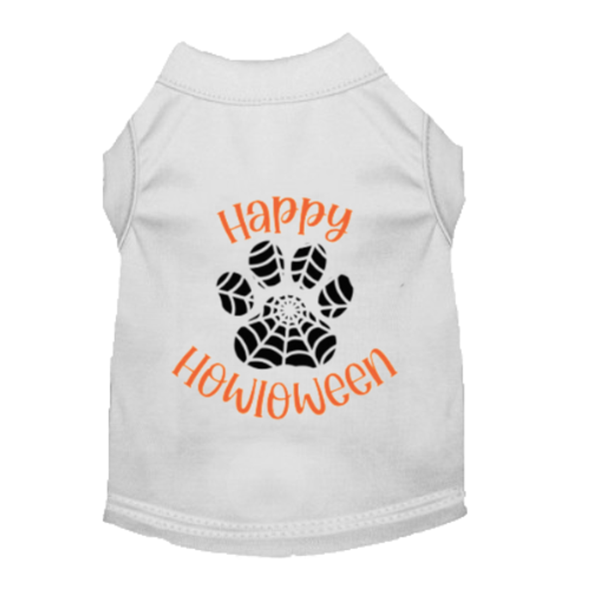 Happy Howloween Paw Print Dog Tee