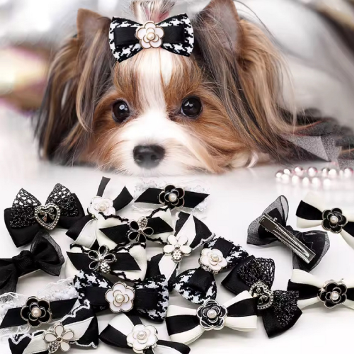 Haute Couture Dog Hair Bow Collection