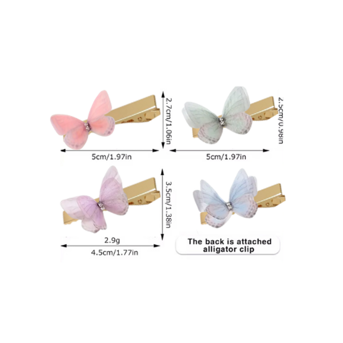 Mariposa Dog Hair Bows