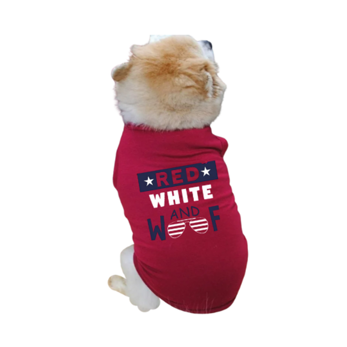 Red, White & Woof Patriotic Dog Tee