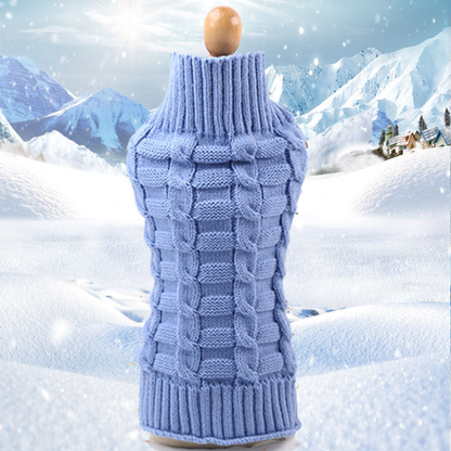 Twisted Rope Knit Pet Sweater