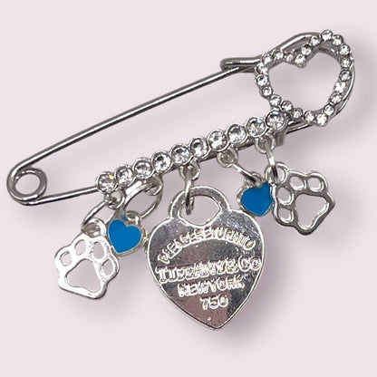 Luxe Paw Brooch worn on sweater