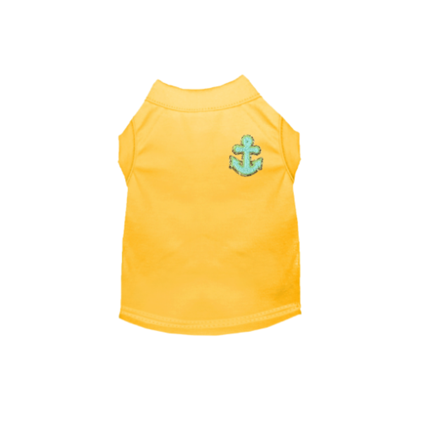 Bark Fifth Avenue Chenille Embroidered Anchor Dog Shirt