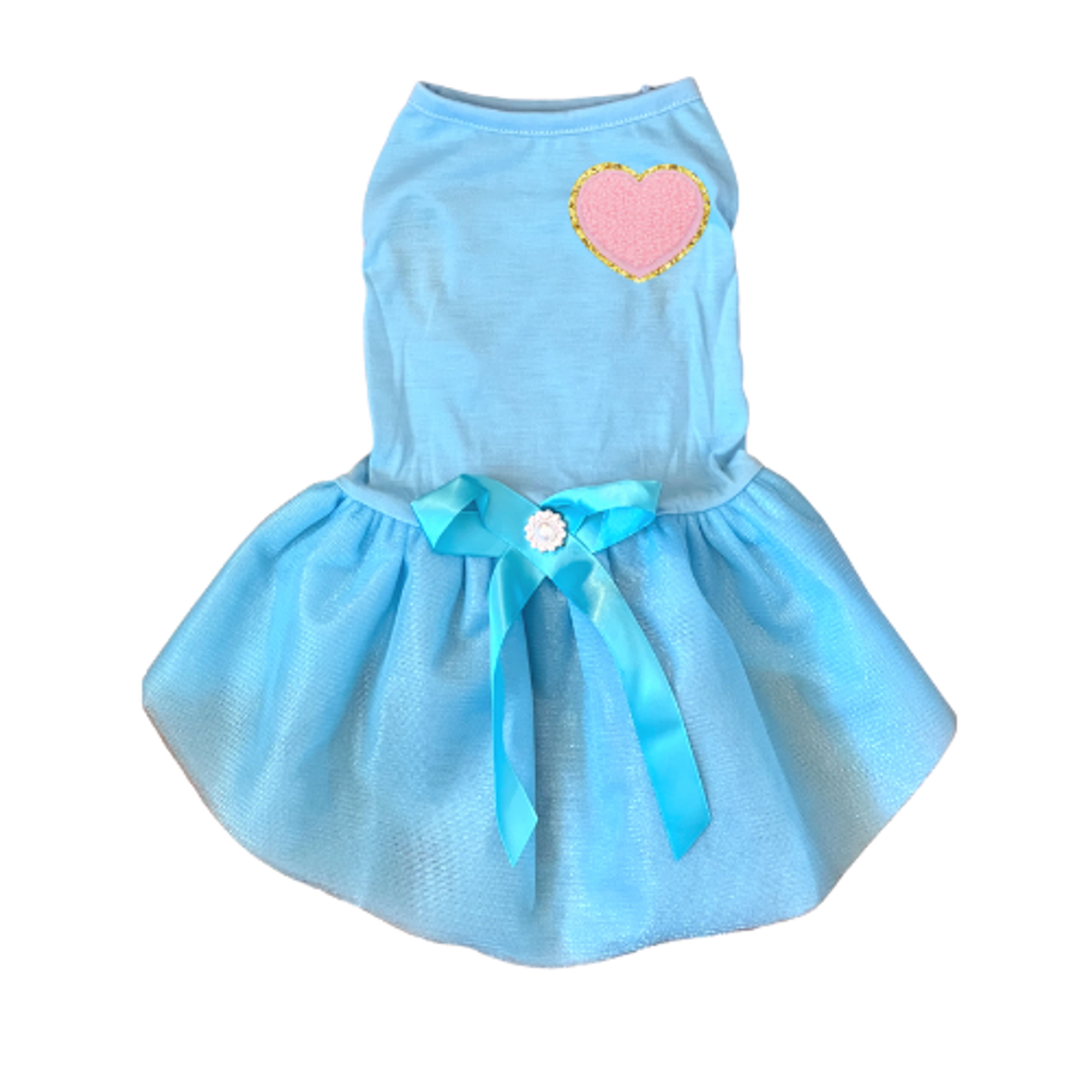 Bark Fifth Avenue Chenille Heart Dog Tutu Dress