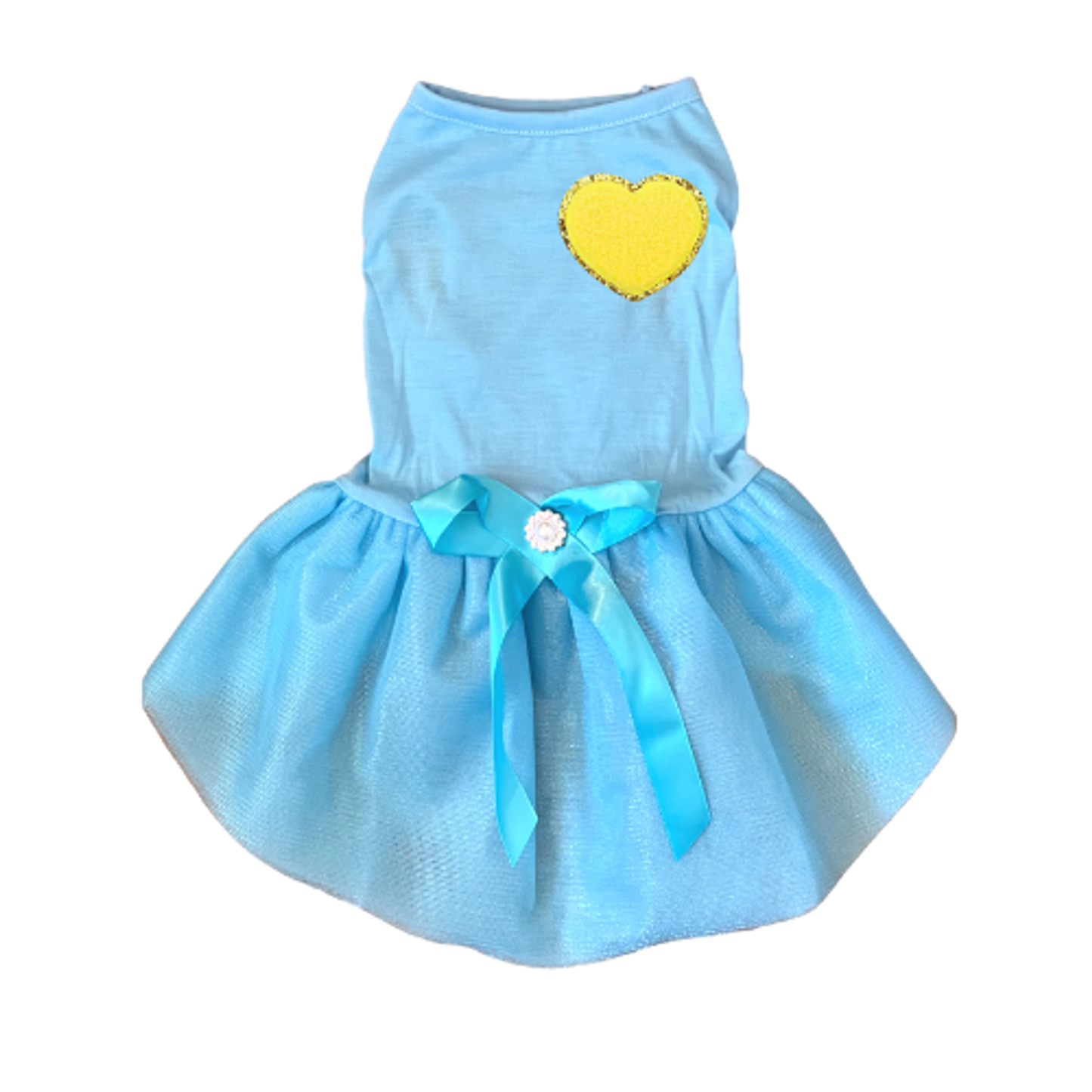 Bark Fifth Avenue Chenille Heart Dog Tutu Dress