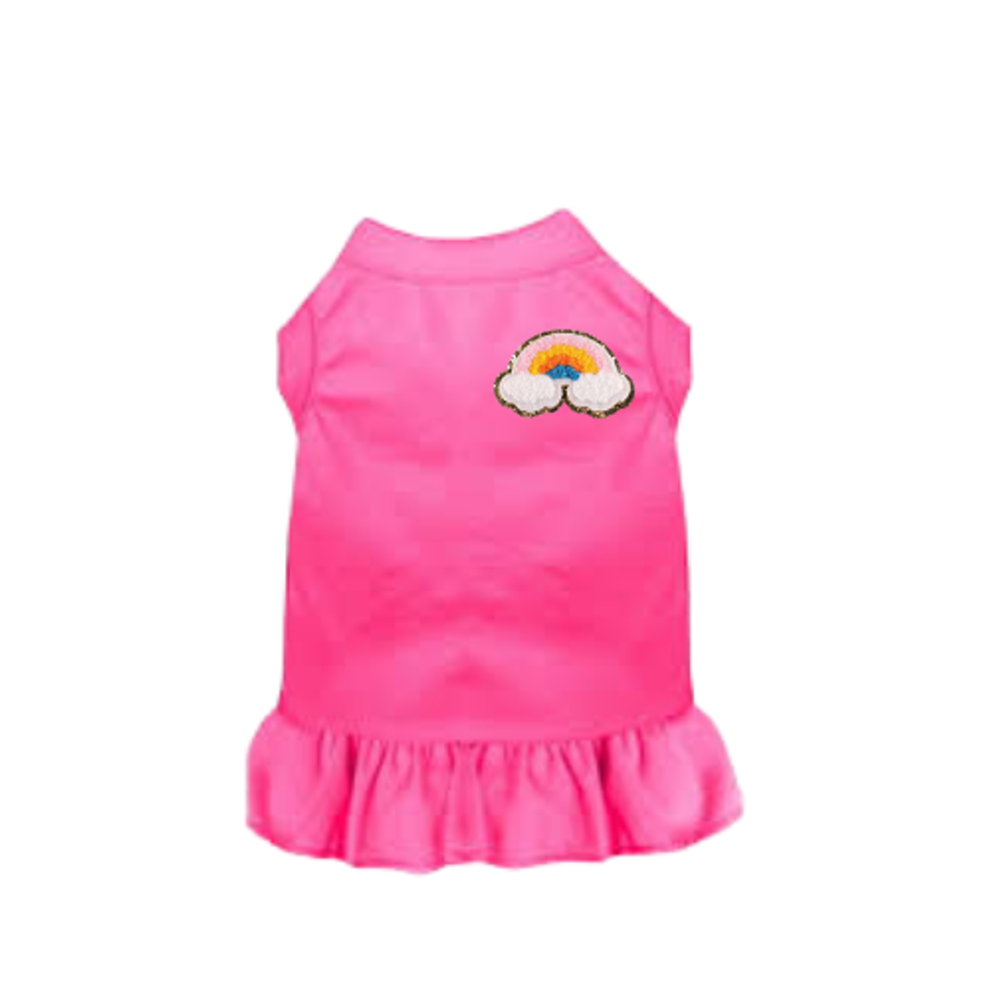 Bark Fifth Avenue Chenille Rainbow Dog Tee and Dress