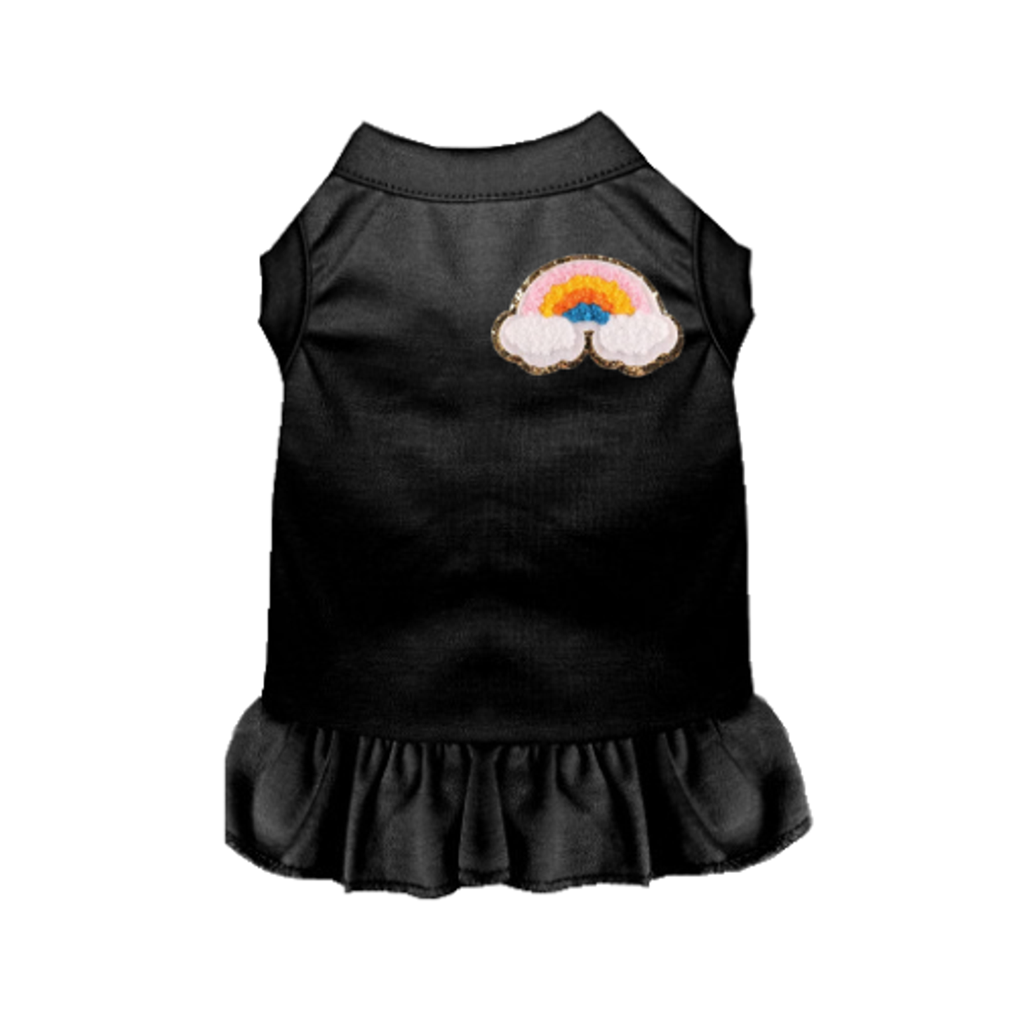 Bark Fifth Avenue Chenille Rainbow Dog Tee and Dress