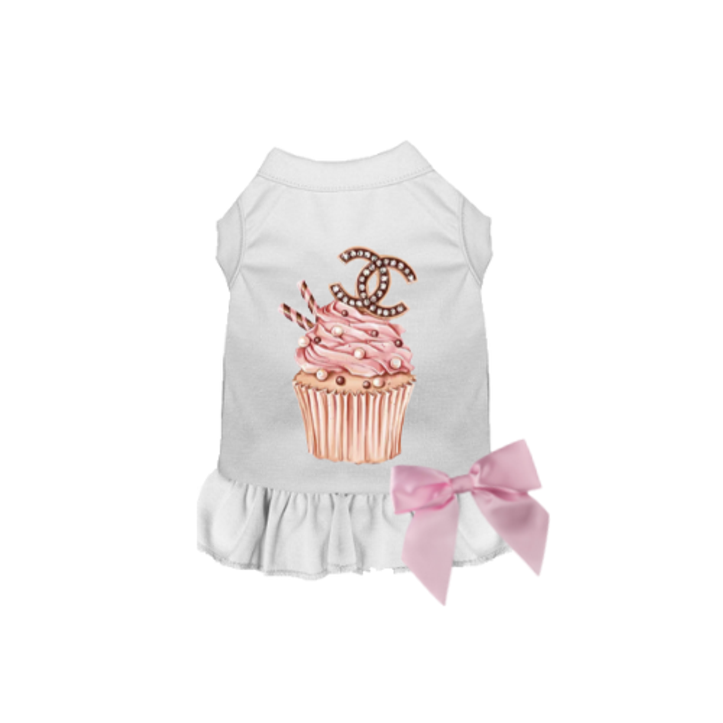 Bark Fifth Avenue Chewnel Cupcake Dog Dress