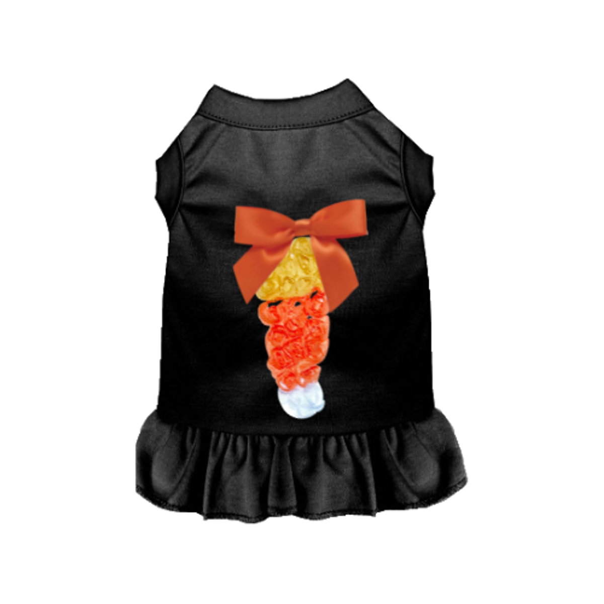 Bark Fifth Avenue Chiffon Candy Corn Rose Dog Dress