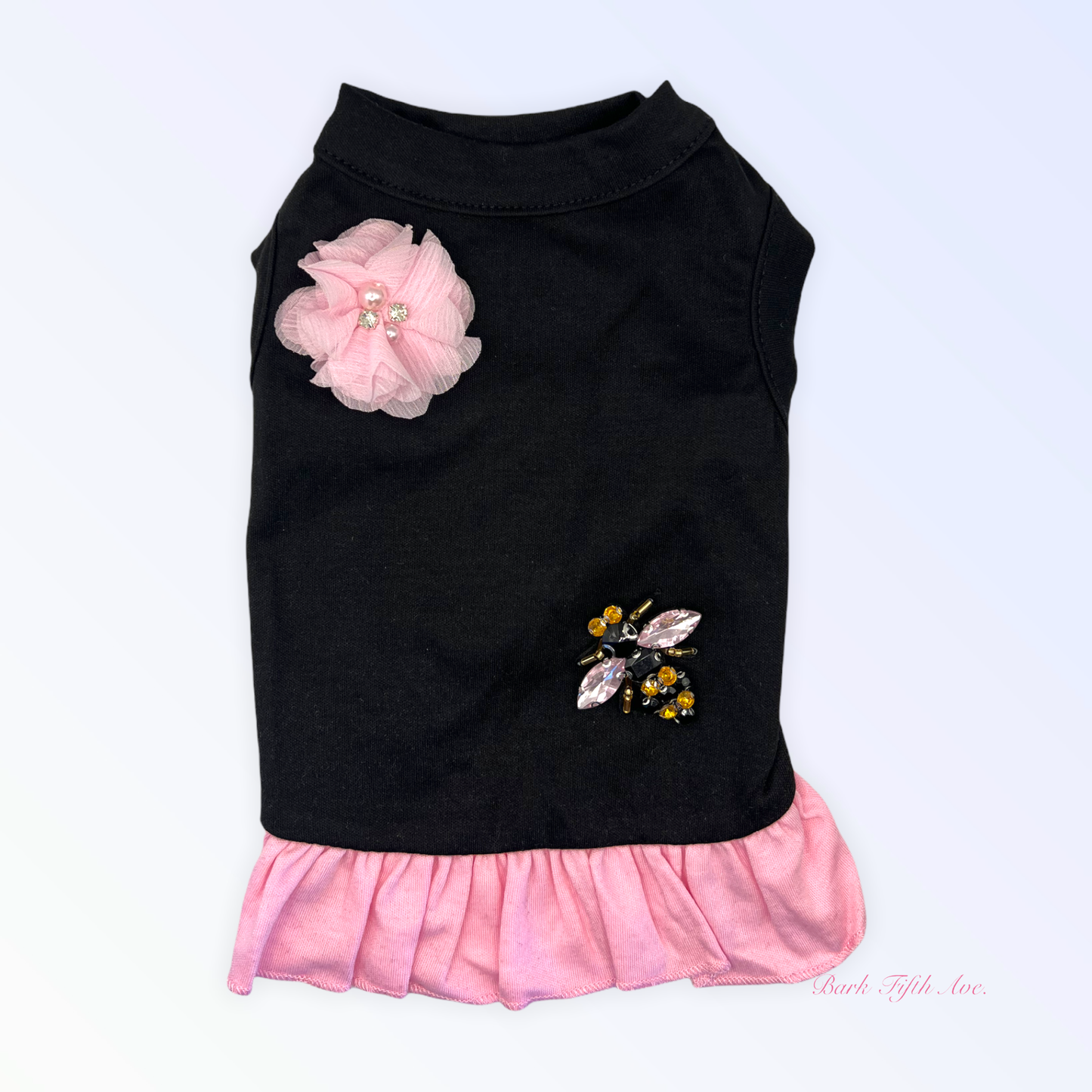 Chiffon Jeweled Bumble Bee Dog Dress