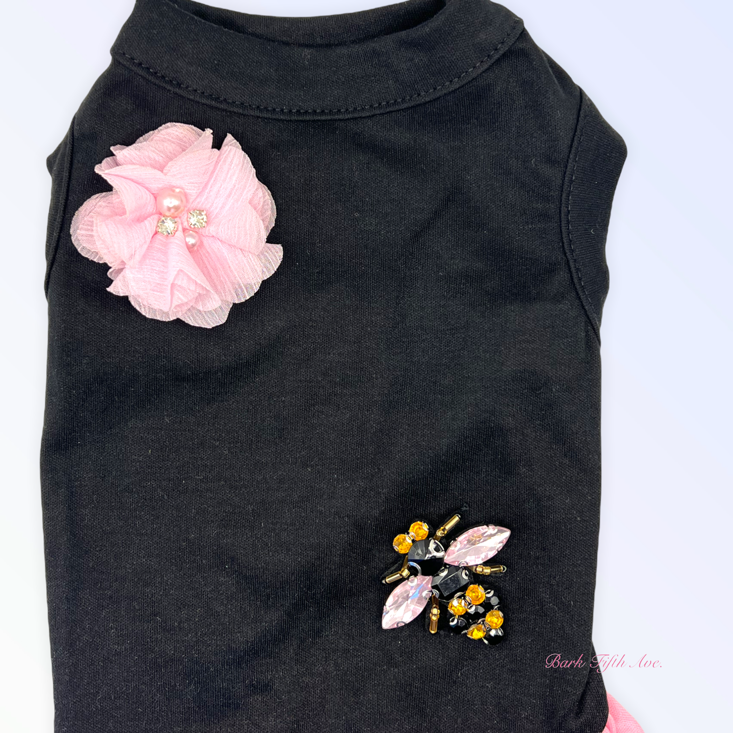 Chiffon Jeweled Bumble Bee Dog Dress