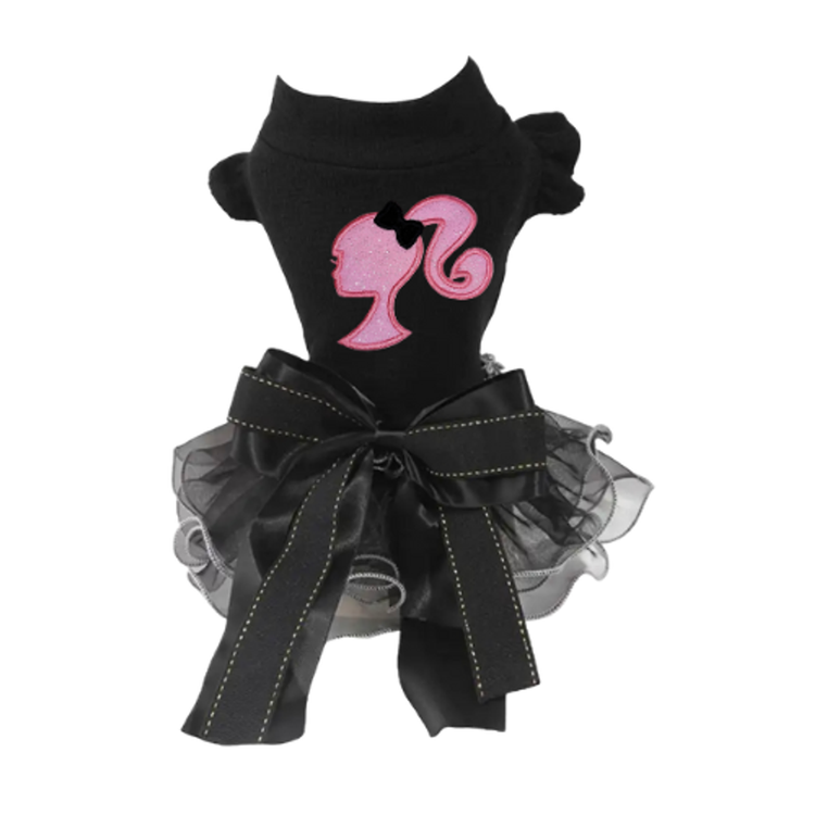 Fashion Doll Silhouette Ruffle Dog Dress