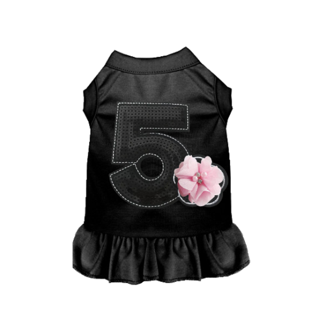 Chiffon No. 5 Flower Dog Dress