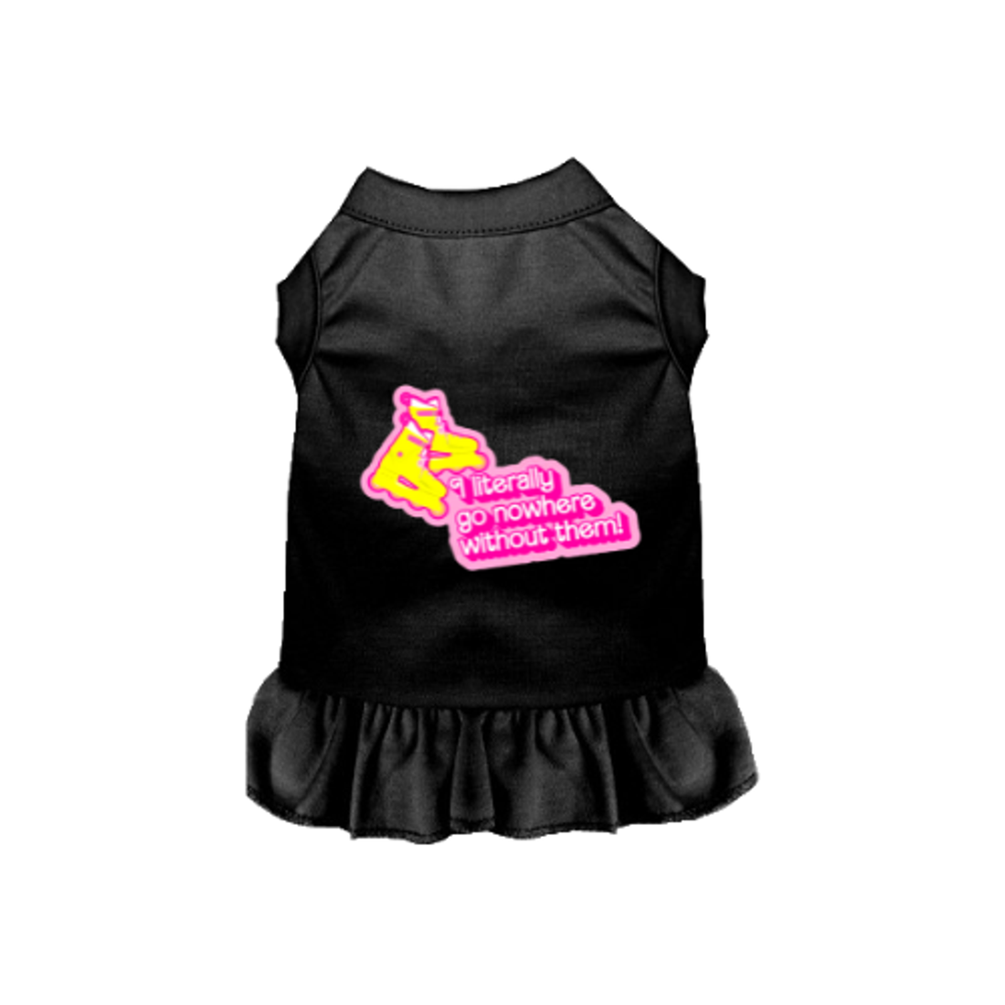 Nowhere Without My Skates Dog Dress