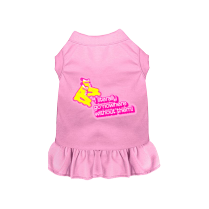Nowhere Without My Skates Dog Dress