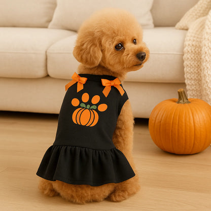 Harvest Paw Pumpkin Party Dress