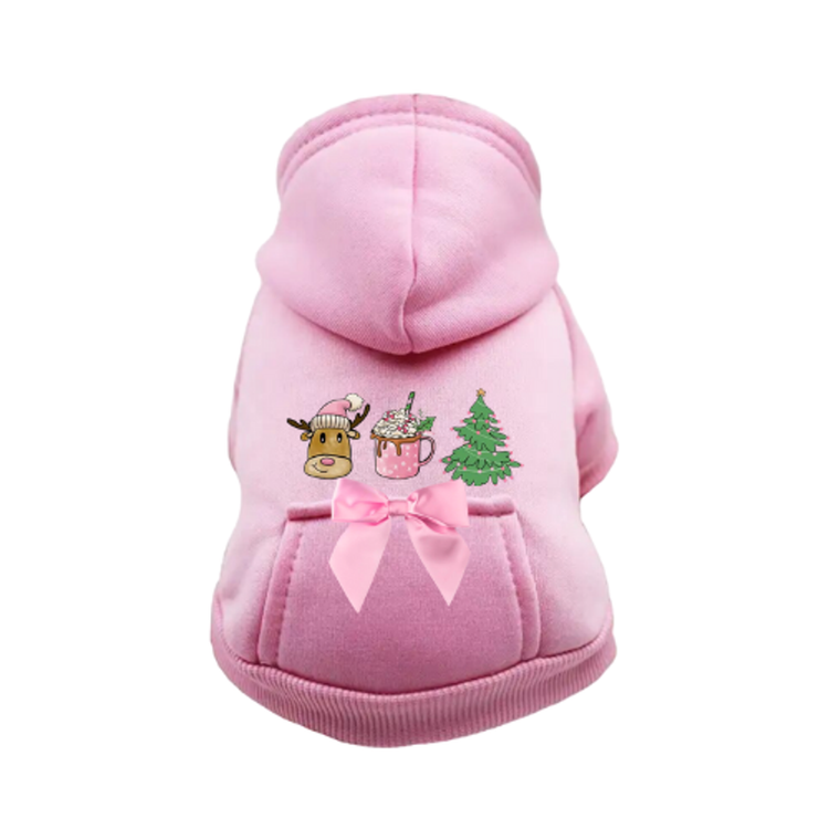 Reindeer Fun Dog Hoodie