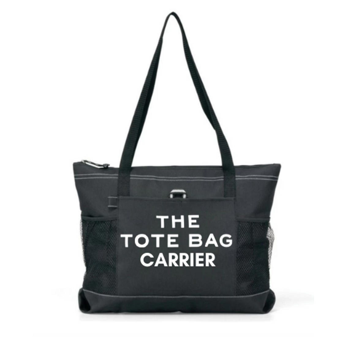 Cotton Canvas Zip-Top Tote Bag
