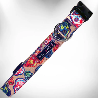 Walk-e-Woo Day of the Dead Dog Collar