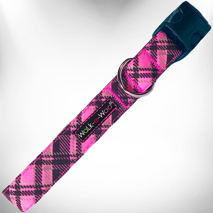 Walk-e-Woo Plaid Dog Collar