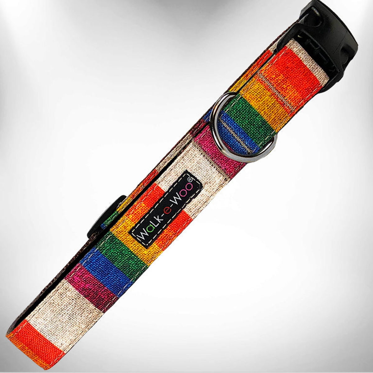 Walk-e-Woo Rainbow Pride Dog Collar