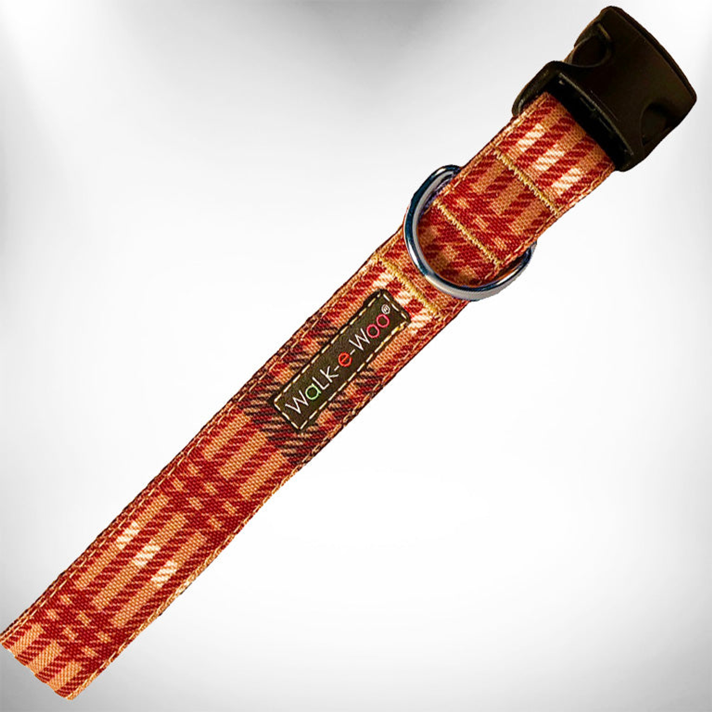 Walk-e-Woo Plaid Dog Collar