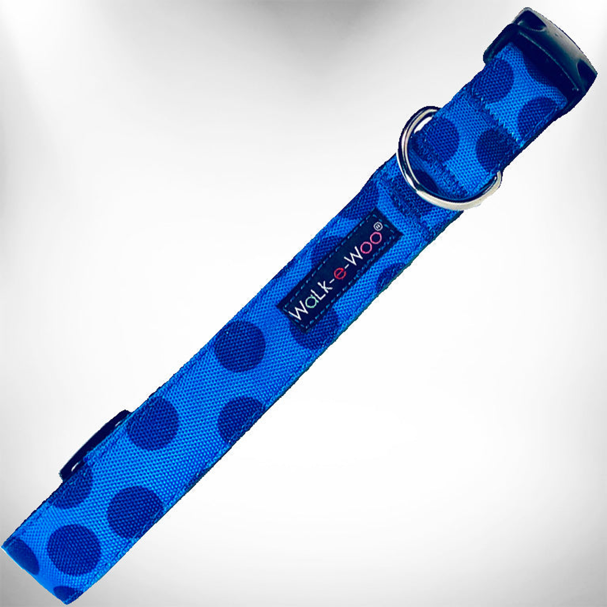 Walk-e-Woo Monotone Polka Dot Dog Collar - XS to XL