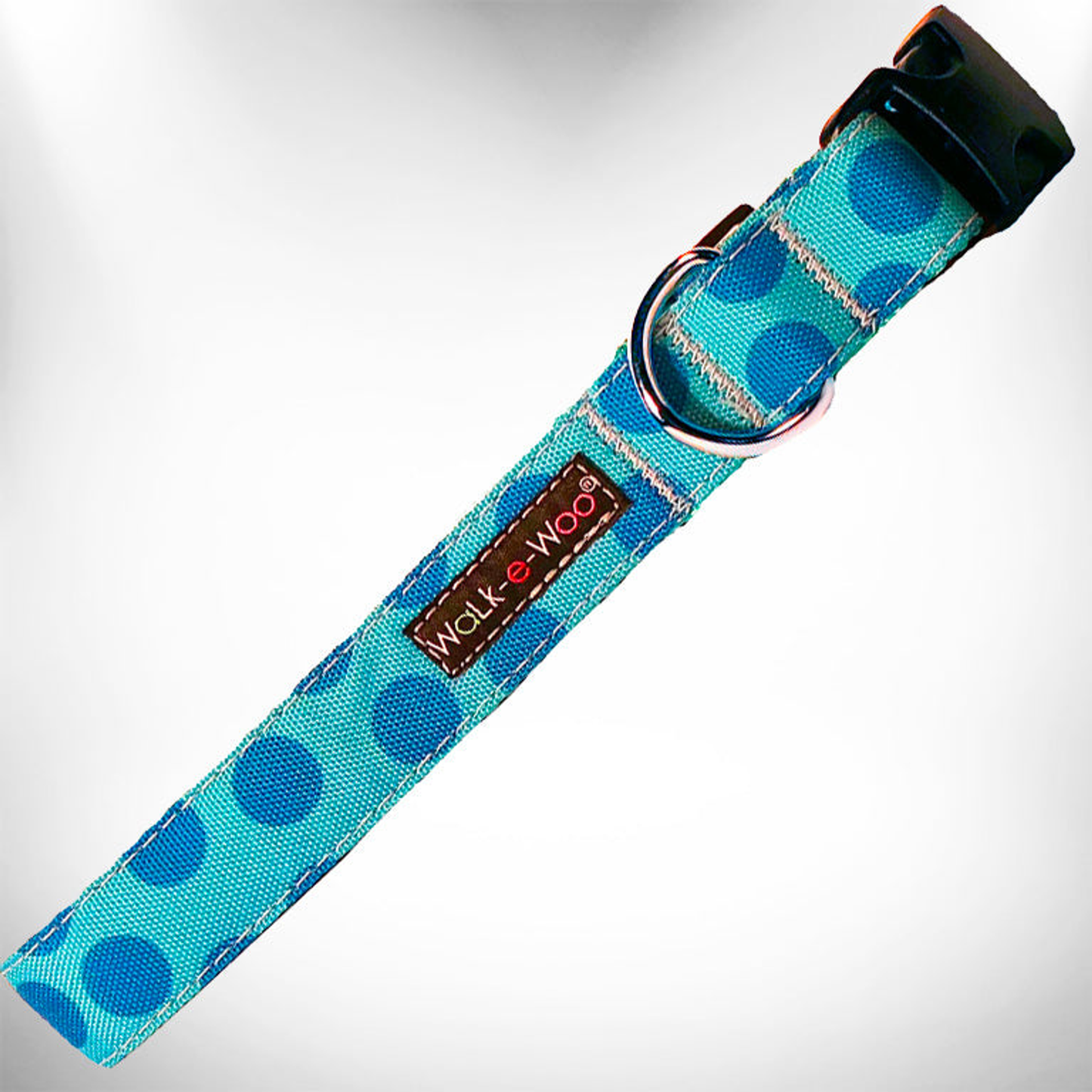 Walk-e-Woo Monotone Polka Dot Dog Collar - XS to XL