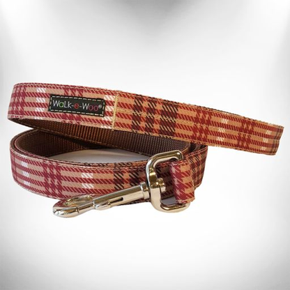 Walk-e-Woo Plaid Dog Collar