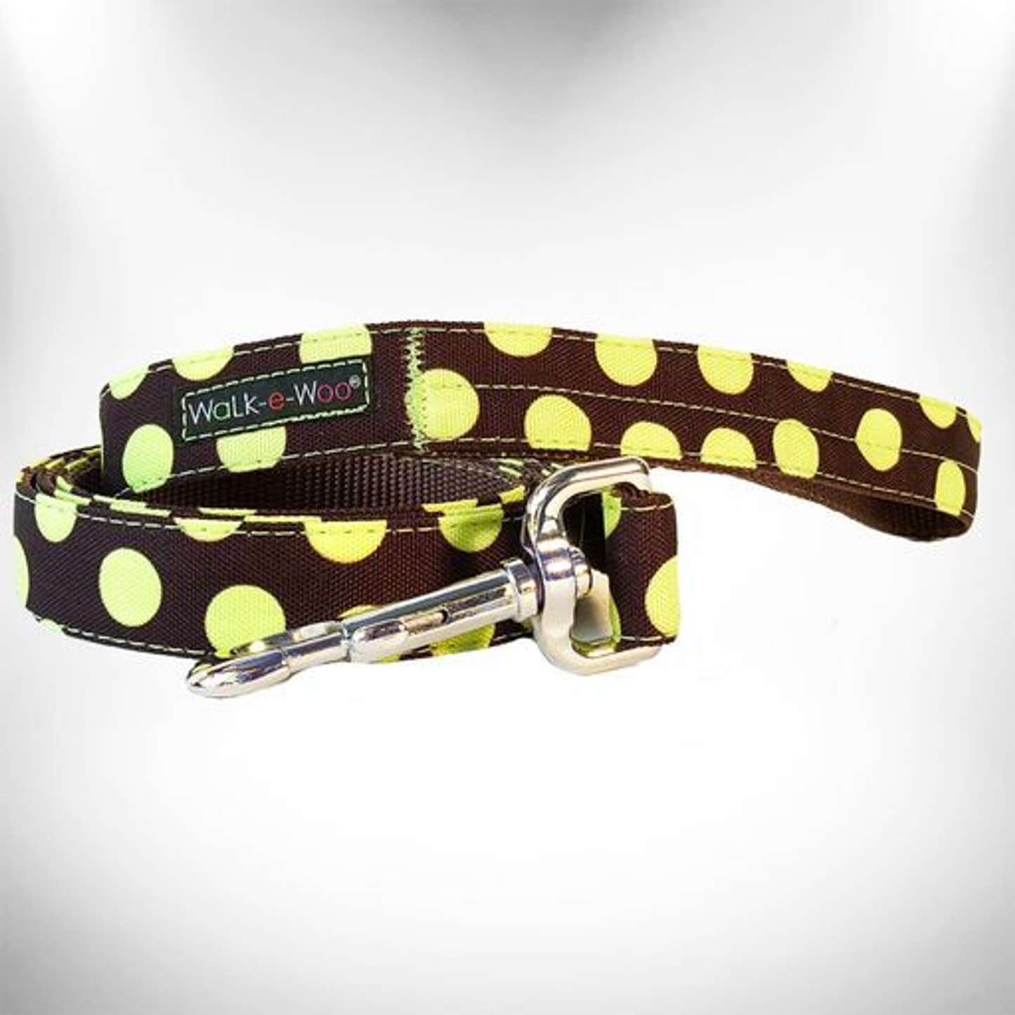 Walk-e-Woo Polka Dot Dog Leash - 5 ft