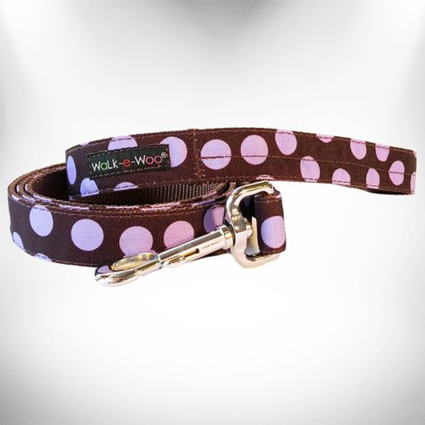 Walk-e-Woo Polka Dot Dog Leash - 5 ft