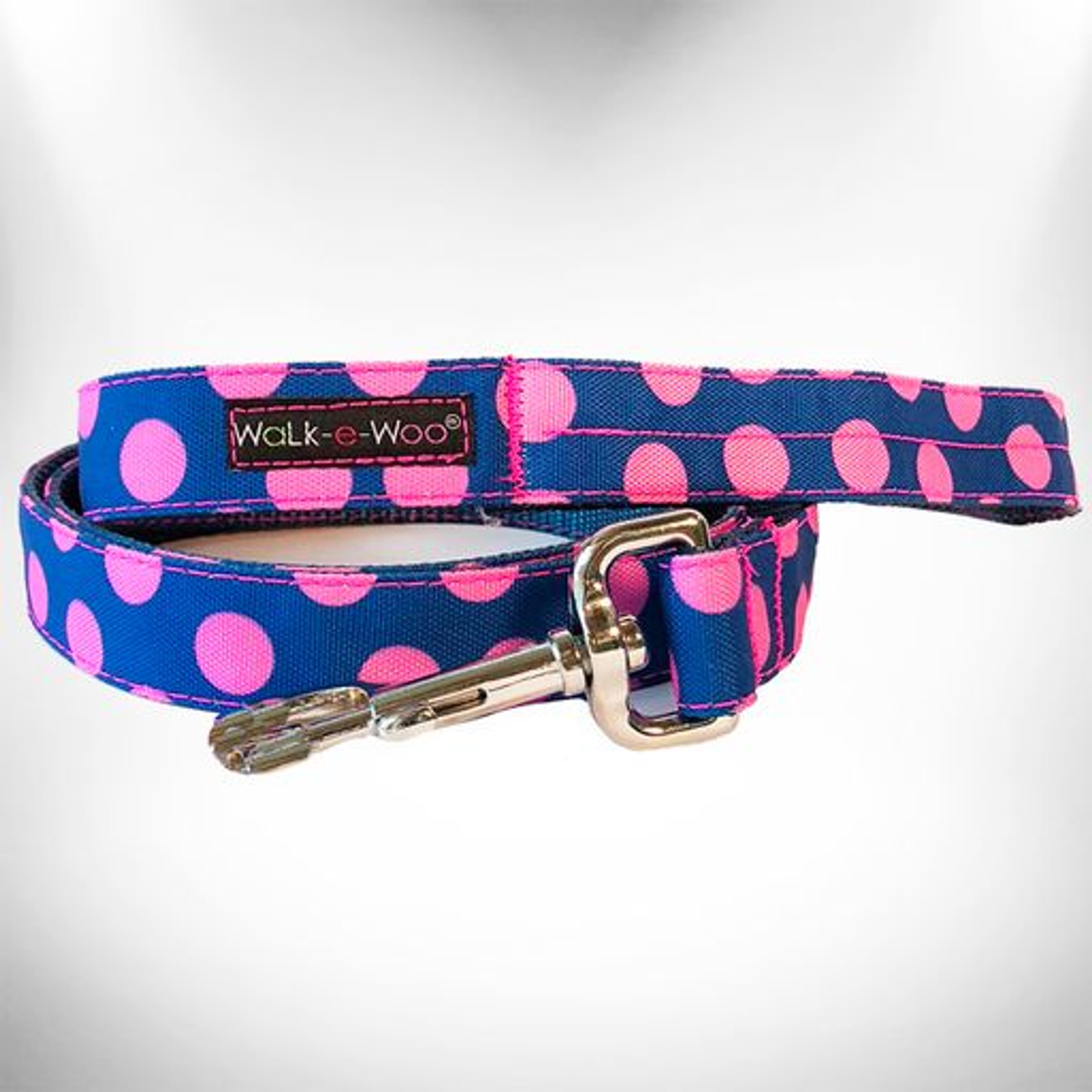 Walk-e-Woo Polka Dot Dog Leash - 5 ft