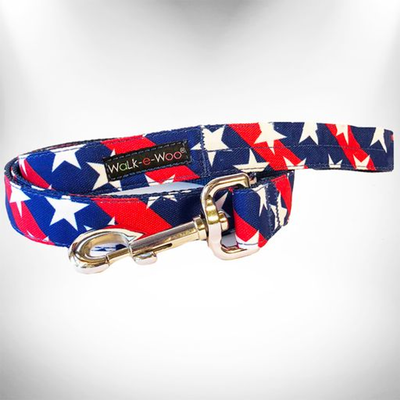 Walk-e-Woo Stars & Stripes Dog Leash - 5 ft