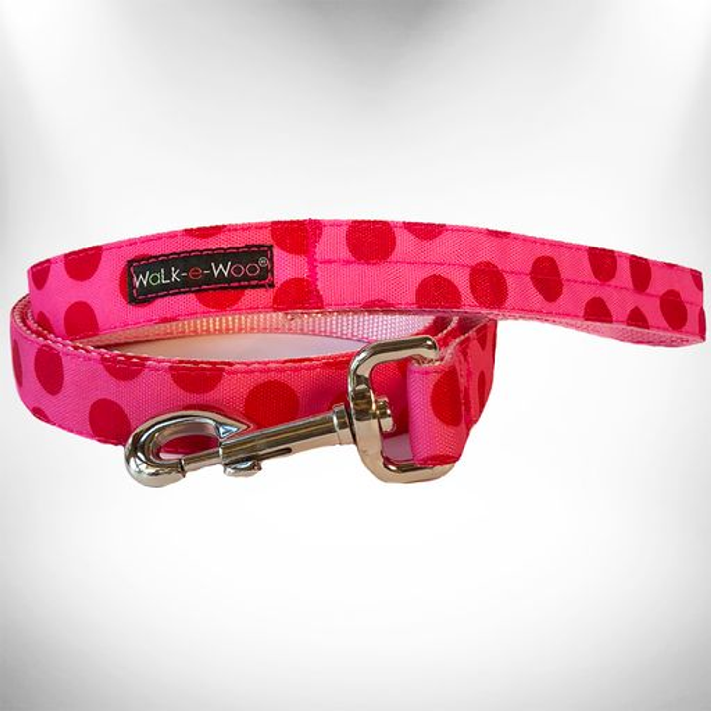 Walk-e-Woo Monotone Polka Dot Dog Leash - 5 ft