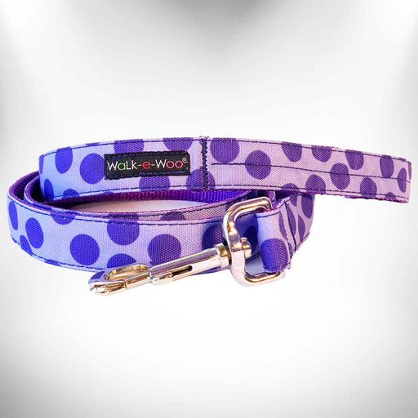 Walk-e-Woo Monotone Polka Dot Dog Leash - 5 ft